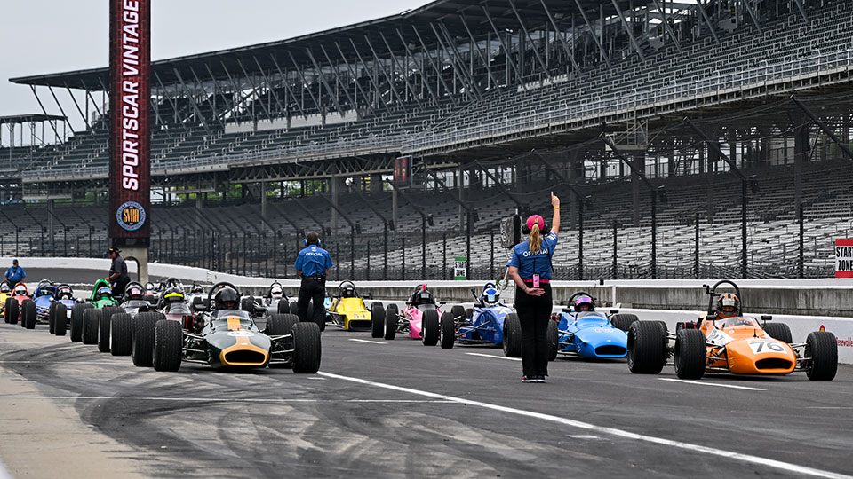 Cars get ready to race at SVRA