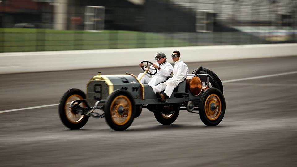 The Ragtime Racers race at IMS