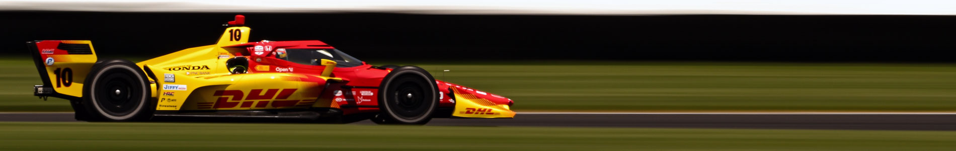 Alex Palou on track at Indianapolis Motor Speedway