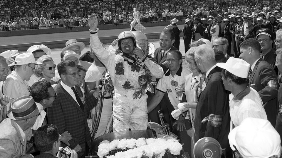 A.J. Foyt wins his first Indy 500