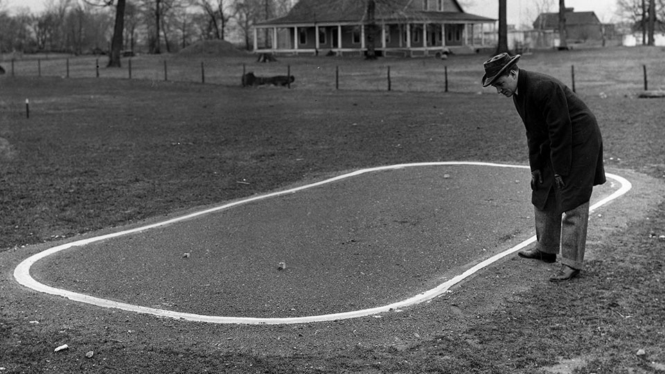 An early layout of the Indianapolis Motor Speedway Oval