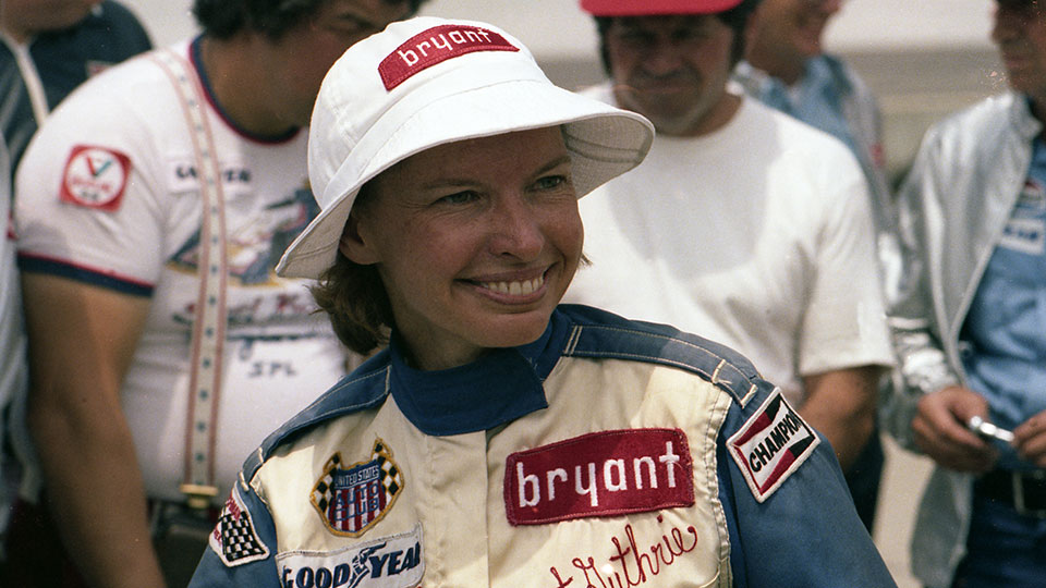 Janet Guthrie smiles