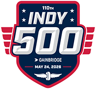 110th Indy 500 presented by Gainbridge Logo