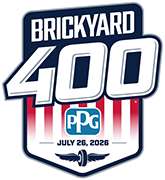 2026 Brickyard 400 presented by PPG Logo