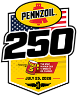 Pennzoil 250 presented by Take 5 Logo