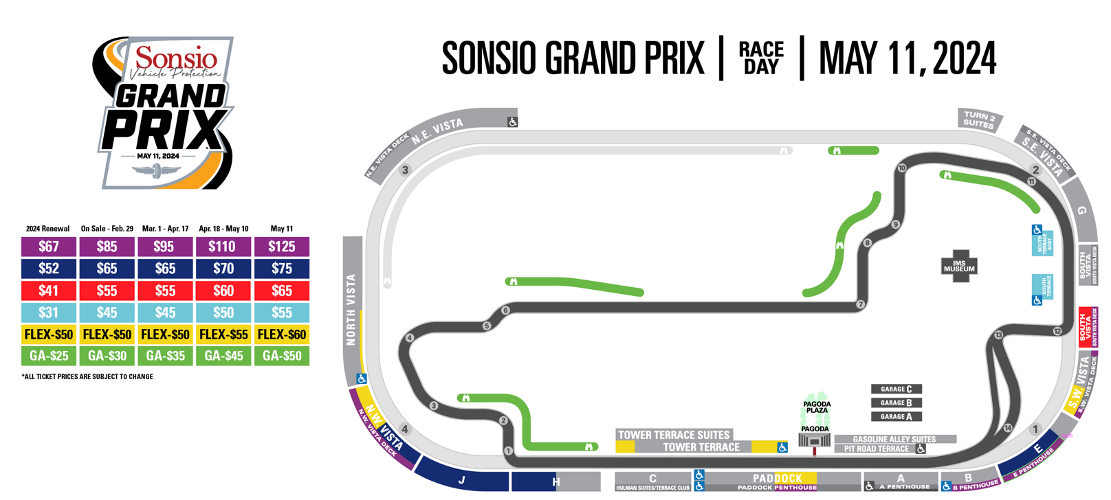 2023 Grand Prix Price Map