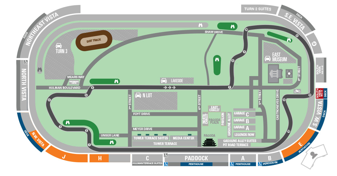 INDYCAR Grand Prix Group Ticket Pricing Map