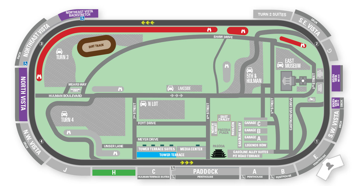Indianapolis 500 Group Ticket Pricing Map