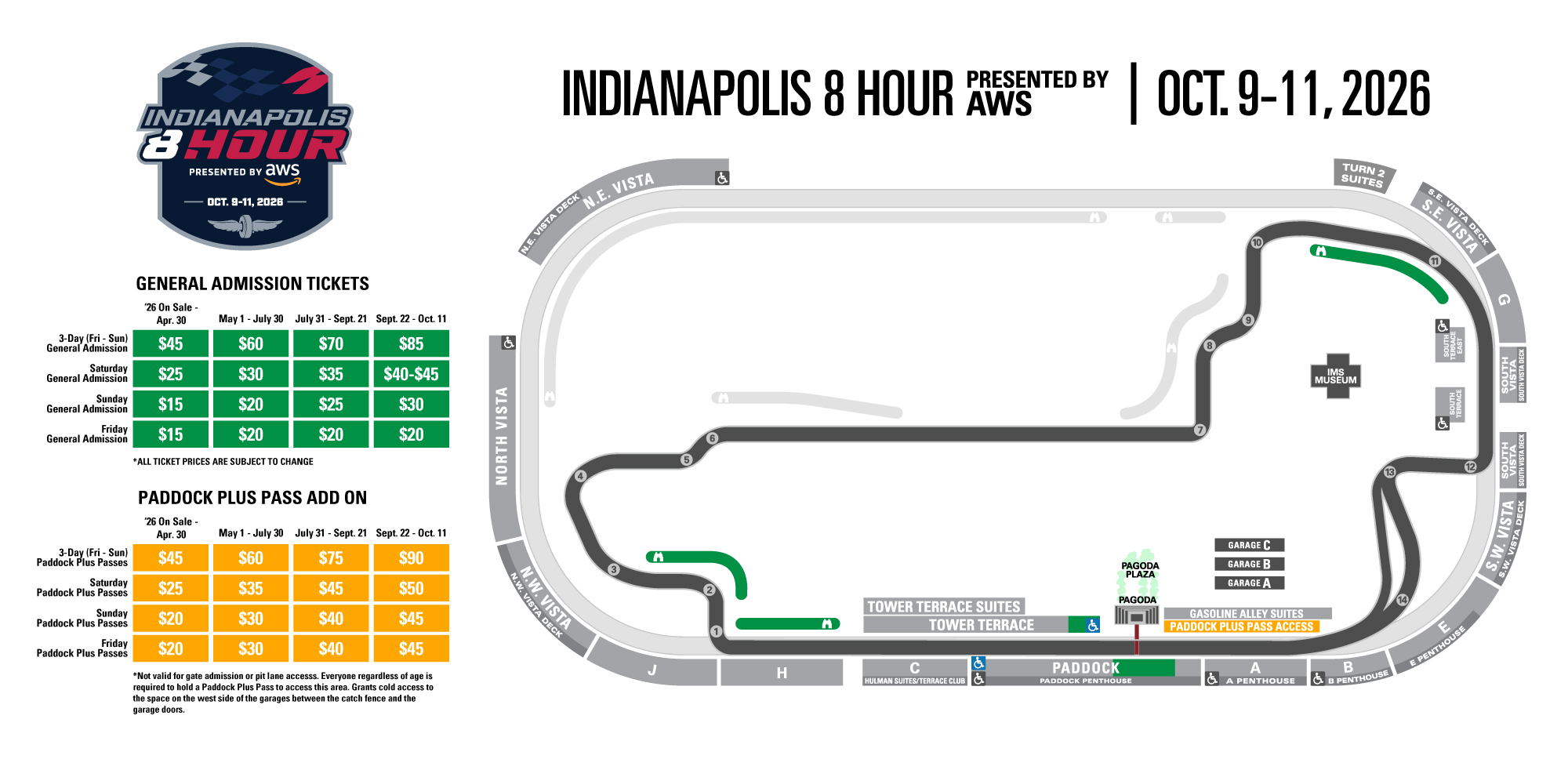 2026 Indianapolis 8 Hour Price Map