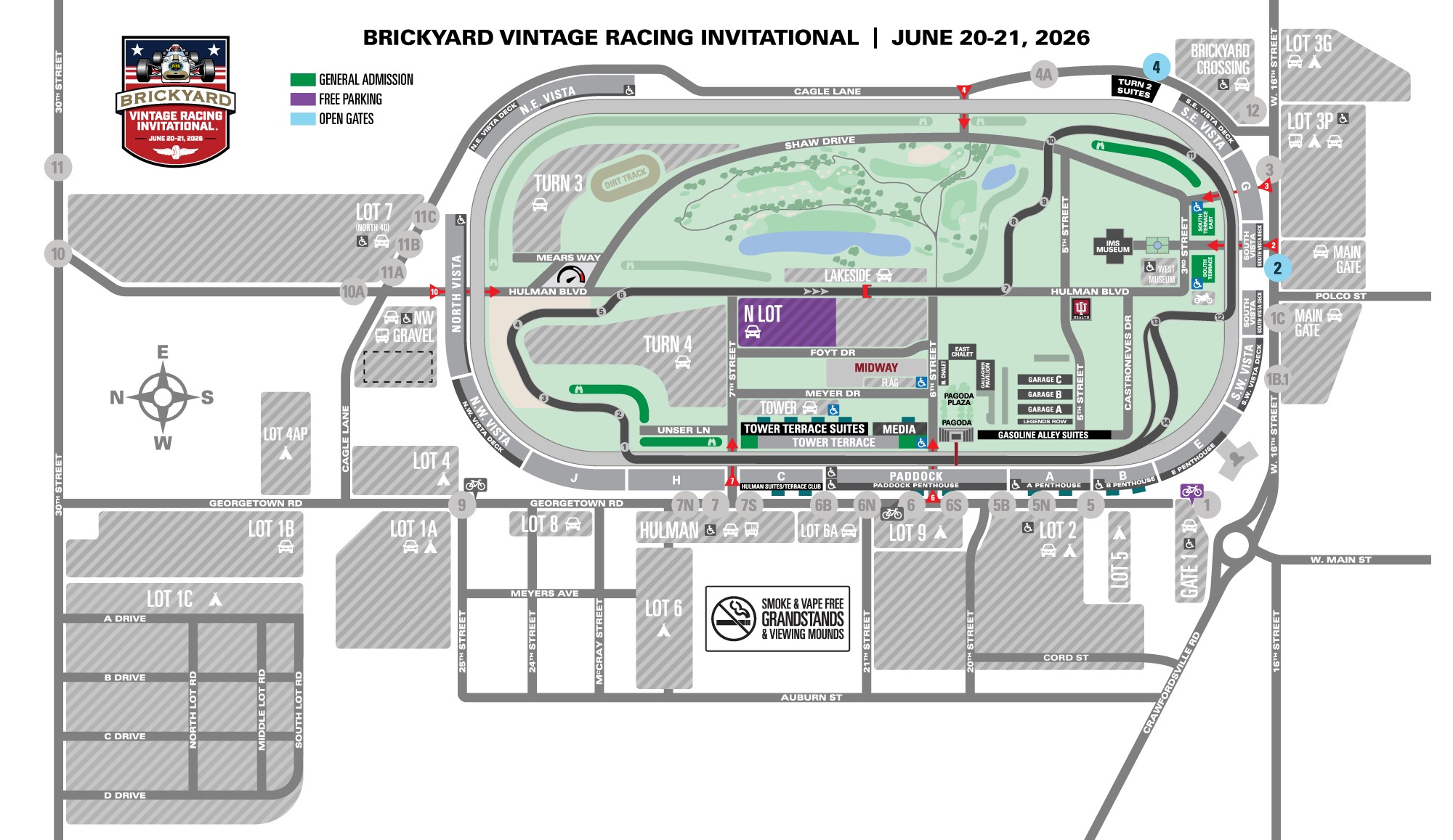 SVRA Parking Map