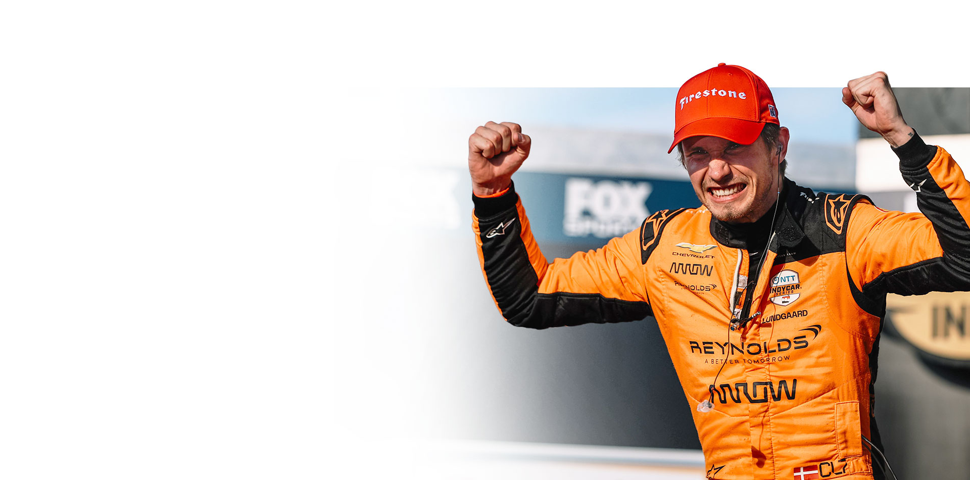 Christian Lundgaard celebrates his win
