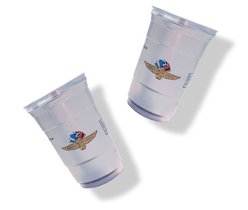 An image of two aluminum cups