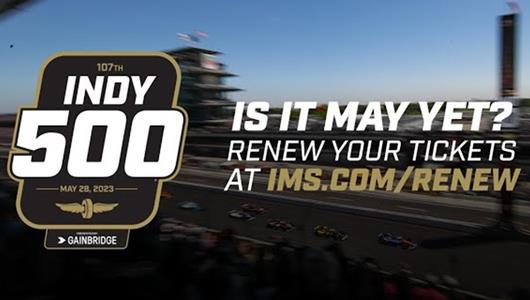 Indy 500 Race To Renew Tickets